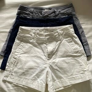 A new day stretch elastizado shorts Size : 2 (White, Navy, & Grey)